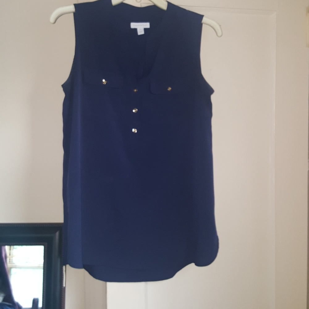 Charter Club V-Neck Sleeveless Blouse